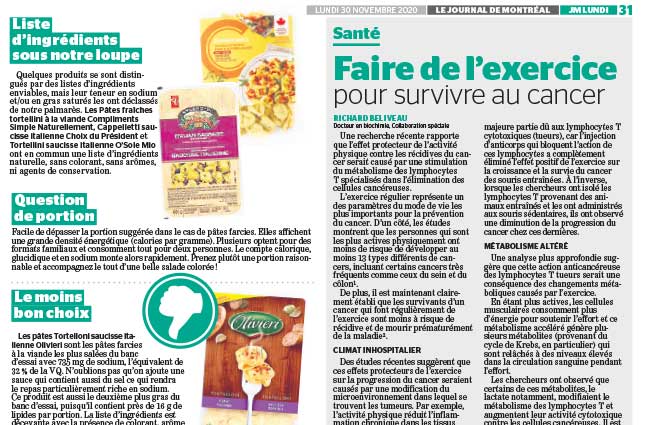 Richard Béliveau - collaboration spéciale - Journal de Montréal